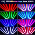 8 Eye LED Beam Wall Washer Lights,120W RGBW 4IN1 Strobe Moving Head DJ Light Bar 180 ° Tilt DMX and Sound Control Stage Lighting Bar for Party Light dj Disco Lights Wedding Club KTV Live House-2PC - Image 3