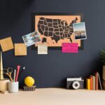 Cork Board Map of The United State, 17" X 13" Bulletin Boards for Walls with 10 Pins, Travel Tracker Map for Office, School and Home (US-MAP-3343) - Image 3
