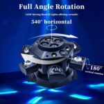 Moving Head DJ Lights, 150W 6 Arms Party Light RGBW 4in1 LED Disco Lights DMX512 & Sound Activated with Mixed Stage Lighting Effects for DJ Club Bar KTV Wedding Festival Live Show - Image 2