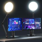 UBeesize 10" Key Light for Streaming, Desk Ring Light with Adjustable Arm, Zoom Lighting for Home Office, Gaming, Podcast, Video Calls, and Recording - Image 2