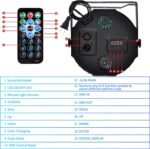 36 LED Stage Lights, Par Light with Remote & DMX Controlled Sound Activated Uplights for Events Wedding Birthday Christmas Music Show Dance Party DJ Lighting, 4 Pack - Image 5