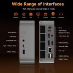 Beelink SER8 Mini PC AMD Ryzen 7 8745HS(UP to 4.9GHz), 32GB DDR5 1TB PCIE4.0 SSD, AMD Radeon 780M Graphics 12core 2600MHz Mini Gaming PC, USB4.0/Triple Display/WiFi6/BT5.2/2.5Gbps LAN Mini Computer - Image 9