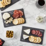 Juvale 6 Pack Mini Slate Charcuterie Boards Set with Chalk - Individual Stone Serving Plates for Cheese, Sushi, Food (6x8.7 in) - Image 3