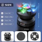DJ Strobe Party Lights,RGBW 3in1 LEDs Disco Ball Lights Rotatable 540° Rave Light Room Party Lighting Indoor Professional Sound Activated DMX Stage Light for Parties Club Home Bar Birthday KTV - Image 6