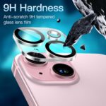 JETech Camera Lens Protector for iPhone 15 6.1-Inch and iPhone 15 Plus 6.7-Inch, 9H Tempered Glass, Anti-Scratch, Case Friendly, Does Not Affect Night Shots, HD Clear, 3-Pack - Image 5