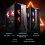 MSI Aegis Z2 Gaming Desktop (2024): AMD Ryzen R7-7700, Geforce RTX 4060, 16GB DDR5, 1TB m.2 SSD, 80+ Gold PSU, WiFi, Keyboard & Mouse, DIY Friendly, Windows 11 Home: C7NUC-817US - Image 3