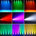 U`King Moving Head Light RGBW Stage Lighting DJ Lights 7 x 10W LED Beam Spotlight 9/14 CH Wash Light with DMX and Sound Activated for Party Church Wedding Bar Christmas Halloween Disco (2 Pack) - Image 4