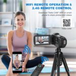 8K 64MP Video Camera 18X Digital Camcorder Video Camera for YouTube 3.0 inch Flip Screen Camcorder Vlogging Camera with 32GB SD Card, 2.4G Remote Control, Two Batteries - Image 4
