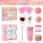 Birthday Gifts for Women, Self Care Get Well Soon Gifts, Relaxing Spa Gift Basket Care Package w Cooling Eye Mask, Valentines Mothers Day Christmas Gifts for Mom Wife Girlfriend Friends Her - Image 3