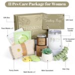 Thinking of You Care Package for Women - Get Well Soon GBasket for Sick Friend After Surgery Gifts Feel Better Gifts for Women, Sympathy Gift Baskets Sending Hugs, Self-Care Spa Gifts - Image 3
