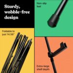 Portable Art Easel Stand 63 Inches - Black Picture Stands for Display w/Bag - Tabletop Art Easel Stand for Sign, Wedding Signs, Poster Stand, Painting Canvas Stand - Metal Tripod, Easels for Display - Image 5