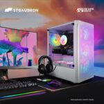 STGAubron Gaming Desktop PC, Radeon RX 5600 XT 6G GDDR6, Intel Core i5 3.2G up to 3.6G, 16G RAM, 512G SSD, 600M WiFi, BT 5.0, RGB Fan x 6, RGB Mouse Pad, Windows 10 Home, White - Image 5