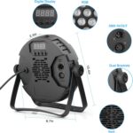 60 LEDs Par Light DMX - 90W RGB Stage Par Light Remote Control Sound Activated Auto Play Uplights for Events Church Club Wedding Party Mobile Music Live DJ Show Entertainment Stage Lighting - Image 8
