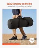 VEVOR Portable Vocal Booth, 6.56 ft Height, Pro-Grade Recording Studio with Travel Bag, Mobile Tablet Stand, Thickened Soundproofing, Sound Isolation Booth for Echo-Free Vocals, Podcasts, Voiceovers - Image 7