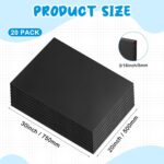 Tenceur 20 Pcs Large Foam Boards Bulk Foam Core Backing Board 3/16 Inch Thickness Foam Core Board Foam Poster Boards for Presentations, School, Office, Art Projects(Black,20 x 30 x 3/16 Inches) - Image 3