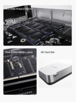 MINISFORUM Mini PC AI X1 Pro AMD Ryzen AI 9 HX370(12 Cores/24 Threads, up to 5.1GHz)&AMD Radeon 890M Mini Gaming Computer,32GB DDR5 1TB PCIe 4.0 SSD, 8K Quad Display,Dual 2.5 LAN/WiFi 7/BT5.4/Oculink - Image 5