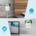 USB C Multi Plug Outlet Surge Protector with Individual Switch, USB Wall Charger Multiport, 3 AC Outlet Splitter, Wall Outlet Extender with USB C Power Strip,USB Outlet Plug Adapter for Home,Office - Image 8