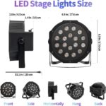 Stage Lights with Sound Activated & DMX Control, 8 Pack 18x3 W LED Par Lights, Versatile DJ Light for Stage Uplighting, Wedding, Party Events, Clubs,Music Shows & Holiday Decorations - Image 5