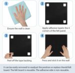 Smarpau Large Cork Board 48"x36", Bulletin Board for Walls, 12 Pack Pin Board Felt Corkboards with 35 Pushpins 50 Removable Security Stickers, Cork Boards for Office Home Decor - Image 7