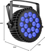 Par Lights LED Stage Lights, U`King 12Wx18 RGBW Uplight Stage Lighting Effect by DMX and Sound Activated Control Wash Light for Wedding Parties Church Club DJ Live Show - Image 11