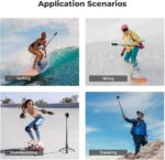 K&F Concept Invisible Selfie Stick, Extension Long Pole（120cm/47.2in） Compatible with Insta360 X5/X4/X3 GoPro Hero 13/12/11 DJI OSMO Pocket 3, 1/4" Extended Monopod with GoPro Adapter. - Image 9