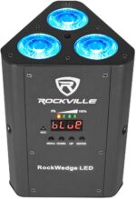 Rockville RockWedge LED 54W RGBWA+UV Battery Powered Par Light, Wireless DMX, Rechargeable, Compact Design, for DJs and Events - Image 9