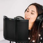 TONOR Microphone Isolation Shield, Studio Mic Sound Absorbing Foam Reflector for Any Condenser Microphone Recording Equipment Studio, Black - Image 9