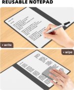 Portable Small White Board Dry Erase Board, Reusable 9.5 * 6.6in Notebook Memo, Office Home Supplies Desk Accessories MH760 (Black) - Image 5