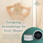 The Early Riser Self Care Kit - Includes Steam Eye Mask, Aromatherapy Shower Steamers, 24K Gold Eye Masks, Eucalyptus Mint Sugar Scrub - Morning Relaxation & Self Care Gifts for Women - Image 3