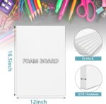 30 Pack White Foam Board for Projects, 12 x 16.5Inch Foam Core Baking Board Mat Board Center, 3/16Inch Thick Polystyrene Foam Sheet for School, Presentation, Signage & Art Crafting - Image 3
