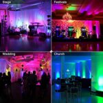 U`King LED Par Lights DJ Stage Light Corded RGB 36 LED with Sound Activated Control DJ Uplighting for Wedding Party Club Christmas Stage Lighting (2 Packs) - Image 7