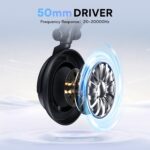 MAONO 50MM Drivers Studio Headphones AU-MH601 Over Ear Stereo Monitor Closed Back Headphones for Music, DJ, Podcast (Black) - Image 3