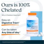 Doctor’s Best High Absorption Magnesium Glycinate Lysinate Supplement - 100% Chelated for Maximum Absorption - Magnesium for Sleep and Muscle Relaxation - 200 Mg Per Serving - 120 Tablets - Image 7