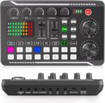Facmogu F998 Podcast Equipment Bundle, Audio Interface & BM800 Condenser Microphone with Tripod Stand, Professional Recording Studio Package for Live Streaming, Broadcast, Recording, YouTube, TikTok - Image 8