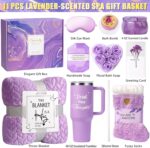 Birthday Gifts for Women - Self Care Gifts Get Well Soon Gifts, Happy Birthday Spa Gift Baskets w/Flannel Blanket 40 OZ Tumbler, Mothers Day Bday Gifts for Mom Wife Sister Best Friend Her Daughter - Image 3