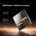 Mini PC P4 Plus, AMD Ryzen 7 5825U Mini Computers, 16GB DDR4 RAM, 512GB NVME SSD, 4K Triple Display, Dual 2.5G LAN, Wi-Fi 6/BT5.2 - Image 3