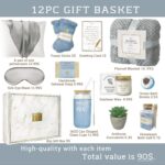 Get Well Soon Gift Baskets For Women,12PC Get Well Gifts for Women After Surgery,Birthday Gifts,Care Package,Grief Gifts,Sympathy Gifts,Condolences Gift Basket (grayish) - Image 4