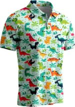 Funny Golf Shirts for Men,Mens Hawaiian Shirts Short Sleeve Novelty Crazy Golf Shirts - Image 3