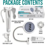 Pyle USB Condenser Microphone Streaming Kit - Professional Computer/Mac Mic Audio Cardioid Boom with Adjustable Arm Stand & Pop Filter for Podcast, Gaming, Studio, YouTube - Image 8