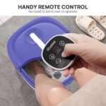 HOSPAN Collapsible Foot Spa Electric Rotary Massage, Foot Bath with Heat, Bubble, Remote, and 24 Motorized Shiatsu Massage Balls. Pedicure Foot Spa for Feet Stress Relief - FS02A - Image 8