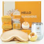 Birthday Gifts for Women, Spa Care Package Gifts Basket Unique, Sunshine Get Well Soon Sunflower Presents Gift Box Set for Women Mom Sister Best Friend Teacher - Image 2