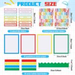 Henoyso 116 Sheets Science Fair Board Supplies 20 Printable Presentation Science Subtitles 80 Scalloped Bulletin Borders 8 Letter Sticker 8 Project Title for School Office (Board No Included) - Image 3