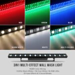 LED Stage Wash Light Bar - 40IN 100W DJ Light Bar 3IN1 RGB LED Strobe Beam Lighting Effects Aluminum Alloy DMX Control Sound Activated Uplights for Events Music Band Live Show Wedding Party - Image 5