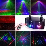 U`King Party Lights DJ Disco Light,9 Lens Stage Lighting Support DMX512 and Sound Activated with Remote Control Laser Lights for Parties Birthday Wedding Karaoke Bar KTV Club Stage Live Show(2 PCS) - Image 5
