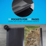 Itoya Original Art ProFolio 8.5x11 Black Art Portfolio Binder with Plastic Sleeves with 180 Pages - Portfolio Folder for Artwork with Clear Sheet Protectors - Presentation Book for Art Display - Image 5