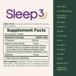 Melatonin by Nature's Bounty, Sleep3 Maximum Strength 100% Drug Free Sleep Aid, Dietary Supplement, L-Theanine & Nighttime Herbal Blend Time Release Technology, 10mg, 30 Tri-Layered Tablets - Image 6