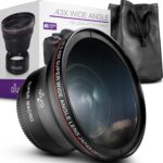 58MM 0.43x Altura Photo Professional HD Wide Angle Lens (w/Macro Portion) for Canon EOS 70D 77D 80D 90D Rebel T8i T7 T7i T6i T6s T6 SL2 SL3 DSLR Cameras - Image 2