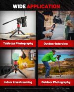 IFOOTAGE Mini Tripod for Camera, Professional Tabletop Tripod with Pedal for Photography, Small Tripod Max Load up to 17.64 lbs, Desktop Tripod Compatible with Sony, Nikon, Canon DSLR Camera, Base-P - Image 8