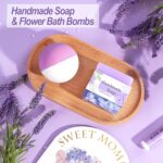 Birthday Gifts for Women, Self Care Gifts for Women, Relaxing Spa Gifts Basket Care Package w/Flannel Blanket, Mothers Day Gifts for Mom Her Best Friend Grandma Sister Wife (Purple) - Image 8