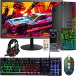 Dell Gaming OptiPlex Desktop RGB Computer PC, Intel Core i5, AMD RX 550 4GB GDDR5, 16GB RAM, 512GB SSD, 24 Inch HDMI Monitor, RGB Keyboard Mouse and Headset, WiFi, Windows 10 Pro (Renewed) - Image 2
